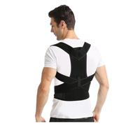 WHSY127 Waist Breathable Corrector Full Back Brace Humpback Girdle Spine Support Belt Lumbar Support(Black,3XL) Beautiful