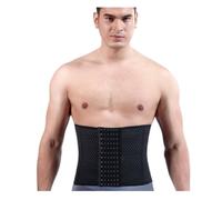 WHSY127 Waist Support Belt Back Abdomen Shaper Compression Beer Belly Slimmer Stomach Wraps Workout Band Sports Support(Black,XXL) Beautiful