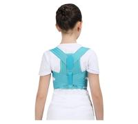 WHSY127 Waist Support Belt Back Corrector Orthopedic Corset Shoulder Lumbar Spine Decompression Support(Blue,L) Beautiful
