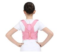 WHSY127 Waist Support Belt Back Corrector Orthopedic Corset Shoulder Lumbar Spine Decompression Support(Pink,L) Beautiful