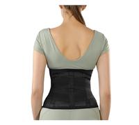 WHSY127 Waist Trainer Belt Correction Lower Support Breathable Lumbar Back Brace Support(Black,L) Beautiful