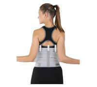 WHSY127 Waist Trainer Belt Correction Lower Support Breathable Lumbar Back Brace Support(Grey,M) Beautiful