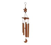 Whtkoph Campana de Viento Bambú Natural Campana Decorativa Colgante Arte Tradicional Adorno Feng Shui Adecuado para Balcón Oficina