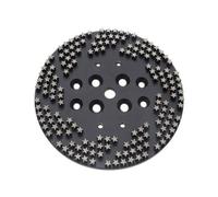 Whtkoph Disco para Amoladora con Base Circular y Orificios Ventilacion para sbaste Recubrimientos y Alisado, 16/18