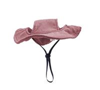 Whtkoph Sombrero de Sol para Cachorros, Lindo Sombrero Tipo Cubo para Mascotas, Sombrero para Exteriores, con Orificios para Las Orejas, Gorro de Verano para, L