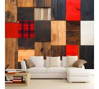 WHUOEUCO Papel Pintado 3D Rompecabezas De Madera 500x280 cm Fotomurales Pared Tejido No Tejido, Murales Fotográfico Moderno Decoración de Paredes para Salón Dormitorio