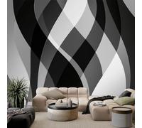 WHUOEUCO Papel Pintado Texturas Geométricas Abstractas 500x280 cm Murales Fotográfico 3D, Papel Tapiz Fotomurales No Tejido Moderno, Salón Dormitorio Oficina Decoración Pared