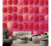 WHUOEUCO Papel Tapiz Fotográfico 3D Rompecabezas de Fruta Rosa 250x175 cm Papel Pintado Panorámico, Murales Decoración Pared Moderna para Cuarto de Niño, Salón, Oficina