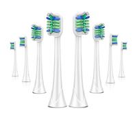 Whuppsi Cabezales de cepillo de repuesto solo compatibles con cepillos de dientes eléctricos Philips Sonicare, 8 unidades, repuestos para ProtectiveClean, para DiamondClean y para ExpertClean