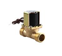 WHVAVFQI 1/2#39;' 3/4 quot; Válvula Solenoide eléctrica de latón, Interruptor de Flujo de Entrada de Agua for Calentador de Agua Solar, 12v, 24v, 220v, 1 Uds.(24VDC-Normally Open,0.5 Inch)