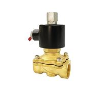 WHVAVFQI Válvula Solenoide Eléctrica 1/4quot; 3/8 quot; 1/2 quot; 3/4 quot; 1quot; DN8/10/15/20/25/50 Neumático Normalmente Abierto for Agua Aceite Aire 12 V/24 V/220 V/110 V 1 Uds(DC12V,DN35)