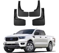 whwfc 4 Piezas Guardabarros Coche para Ford Ranger 2019-2023, Faldillas Antisalpicadur Delanteros Y Traseros Neumáticos Protección