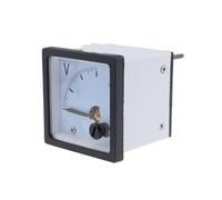 WHWRCADV Voltímetro analógico de Panel 99C1 0-500 V, 48 mm x 48 mm, 1 Unidad(300V)