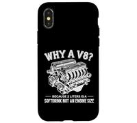 Why A V8 Because 2 Liter Is A Softdrink Not An Engine Car Carcasa para iPhone X/XS