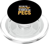 Why Did The Chicken Go To The Gym To Work His Pecs ------- PopSockets PopGrip para MagSafe