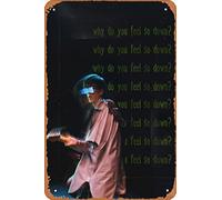 Why Do You Feel So Down? Póster retro de metal vintage de 30,5 x 20,3 cm, decoración de pared para el hogar, bar, cueva