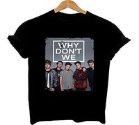 Why Dont We Graphic Shirt Women Summer Fashion T-Shirt Black XL