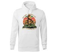 Why Don't You Knock It Off with Them Negative Waves Sudadera con Capucha Blanco Unisex Size S
