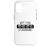 Why I Lose At Boardgame Tarjetas Dados Juegos de Mesa Carcasa para iPhone 16