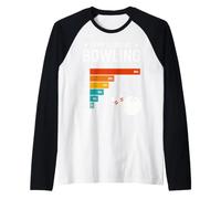 Why I Lose at Bowling Lover Retro Funny Bowler Men Women Camiseta Manga Raglan