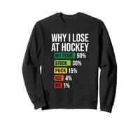 Why I Lose At Hockey Funny Hockey Player Saying Hockey Humor Sudadera