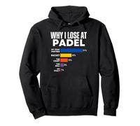 Why I Lose at Padel Tenis Funny Excuses for Women and Men Sudadera con Capucha