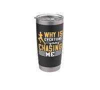 Why Is Everyone Chasing Me Running Lover Runner Life Vaso térmico de acero inoxidable de doble pared