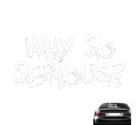 Why So Serious Decal | Funny Motorcycle Helmets Stickers Waterproof For Auto Truck Window Bumper Wall Decor