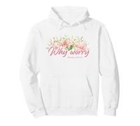 Why Worry - Matthew 6:28-29 Women & Girls Christian Lilies Sudadera con Capucha