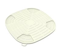 Whychstore Alfombrilla de silicona para freidora de aire Ninja Crispi FN101, almohadilla antideslizante resistente al calor con trampa de aceite, apta para lavavajillas, 10.6 x 10.6 pulgadas