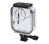 Whychstore Carcasa de buceo para GoPro Max 2, funda protectora de vidrio templado y acero inoxidable, carcasa transparente subacuática 10,8 x 8,2 x 5,7 cm
