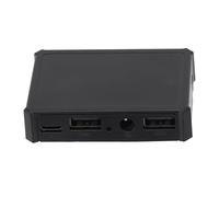 Whychstore Cargador adaptador de panel solar USB dual con salida CC y tipo C, entrada de 5-30 V a controlador de carga rápida de 5 V 3 A, IP67 resistente al agua, color negro