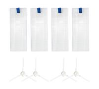 Whychstore Cepillo lateral de repuesto, filtro y almohadillas de fregona para aspiradora robot Tefal Explorer X-plorer serie 20 40 50, compatible con Smart Force Essential