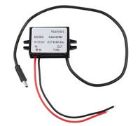 Whychstore Convertidor DC-DC Buck de 12 V 24 V a 5 V USB-C, módulo reductor de 25 W 5 A con IP68 impermeable, protección de polaridad inversa para cámara de salpicadero de coche GPS