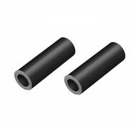 Whychstore Cubierta de corriente de aire para chimenea, tapón de aislamiento de goma para rejillas de ventilación de madera y gas, color negro, 36 x 4 pulgadas, paquete de 2