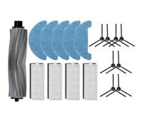 Whychstore DOMOOVA DRV80 - Kit de piezas de repuesto para aspiradora robótica animal: cepillo de rodillo, 4 filtros y 8 cepillos laterales, 5 paños lavables