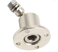 Whychstore Eje de bisagra de amortiguación con par ajustable de 0,1 a 2 Nm, construcción de acero al carbono, junta de cabeza de bola giratoria