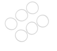 Whychstore Junta de tapa de silicona, paquete de 6 anillos de sellado blanco mate para botellas de hidratación recargables, repuesto apto para lavavajillas a prueba de fugas