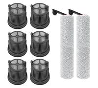 Whychstore Kit de cepillo de rodillo y filtro HEPA, compatible con aspiradora MOVA X4 Pro en seco y húmedo, piezas de repuesto de limpieza eficiente