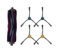 Whychstore Kit de cepillo lateral central de repuesto, compatible con Eureka NERE10s E10S, M9, Obode A8 Plus y ETA Aurum PRO 6241, piezas de repuesto de aspiradora robot de nailon