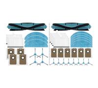Whychstore Kit de cepillo lateral principal, paño de trapeador de filtro y bolsa de polvo para aspiradoras Liectroux G7, AENO RC4S y EVOLUTION AIRO, juego de 3 piezas
