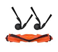 Whychstore Kit de cepillo principal y cepillos laterales para Xiaomi Robot Vacuum S40 y OV81, construcción de nailon y plástico para una limpieza duradera, 1 rodillo + 2 cepillos laterales de repuesto