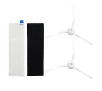 Whychstore Kit de filtro de repuesto y cepillo lateral para Tefal X-Plorer Series 95, compatible con robots RR7987 RR7975 RG7987, incluye filtro de espuma y 2 cepillos