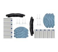 Whychstore Kit de paños de fregona y cepillos laterales de repuesto para aspiradoras robóticas Tefal Explorer Serie 20/40, SMART FORCE ESSENTIAL e iSweep X3, paquete de 3
