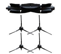 Whychstore Kit de rodillo principal y cepillo lateral, compatible con LG R580HK R585 Series y Dynaking R21 Robot aspiradoras, piezas de repuesto de nailon para una limpieza eficiente