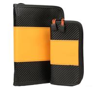 Whychstore Organizador de aparejos impermeable de PVC para señuelos de pesca con doble cremallera de acceso, l