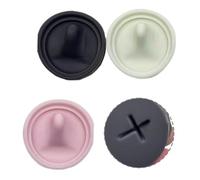 Whychstore Paquete de 6 tapones de repuesto de silicona para botellas Owala Sway de 30 onzas y 40 onzas, apto para lavavajillas y sello a prueba de fugas, gris/cian/rosa