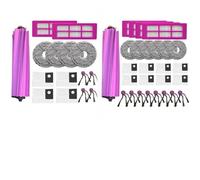 Whychstore Para Eureka J15 & Evo Ultra - Juego de piezas de repuesto para robot aspirador autovaciante, 1 cepillo principal + 4 paños de fregona + 2 filtros + 4 bolsas de polvo + 4 cepillos laterales