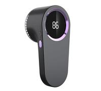 Whychstore Quitapelusas eléctrico, afeitadora de tela recargable con pantalla digital para ropa y muebles, removedor de bolitas portátil, color gris