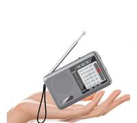 Whychstore Radios Portátil De Bolsillo AM/FM/SW, Radio De Batería Recargable - Excelente Recepción - - Corte De Energía Radios De Repuesto De Emergencia(2)